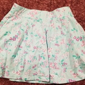 Floral Mint Green Skirt